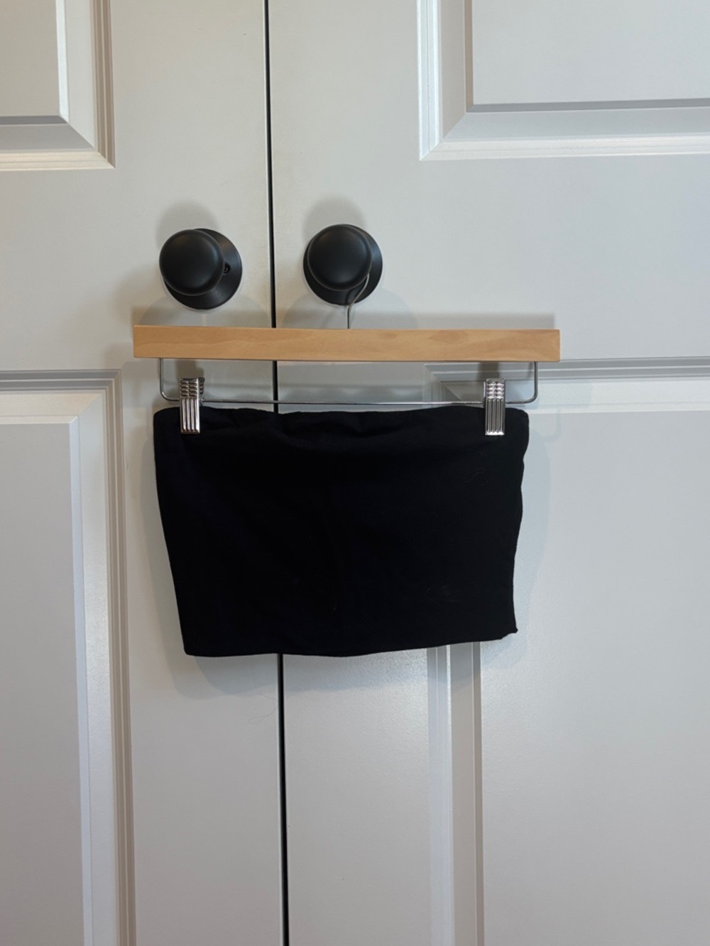 Amazon Black Strapless Crop Top